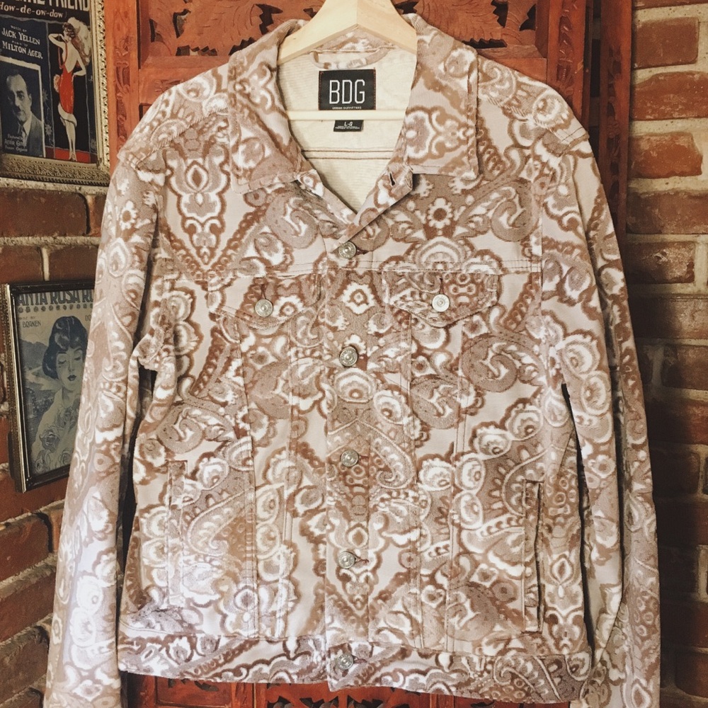 BDG CORDUROY PAISLY JACKET